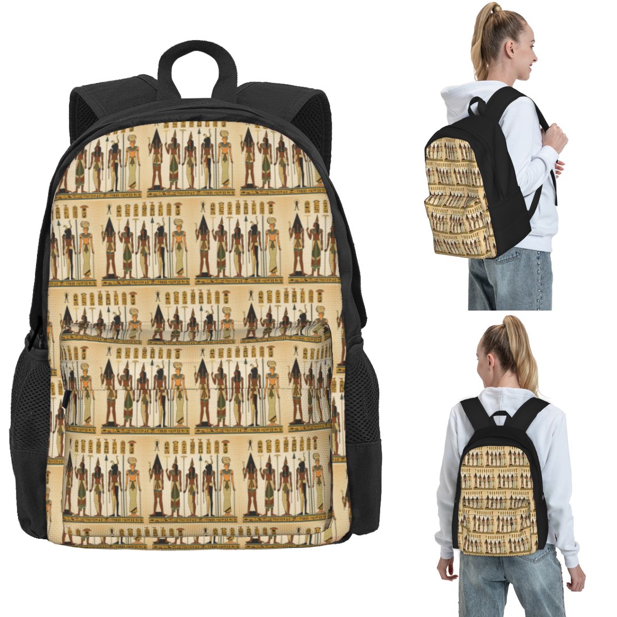 Women Bags Egypt Sale - Oud-Egypte rugzak met naadloos patroon Hot
