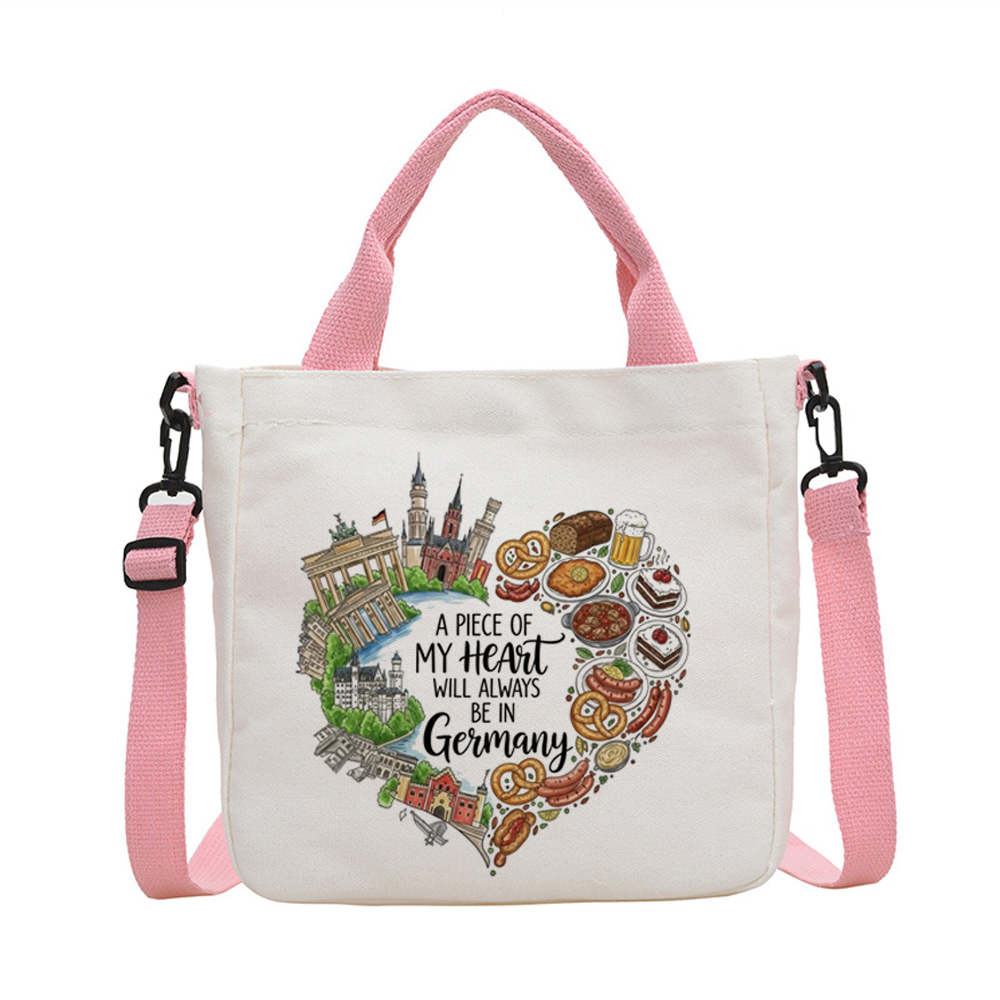 Women Bags Germany - Duitse canvas schoudertas, shopper, totebag, boodschappentas