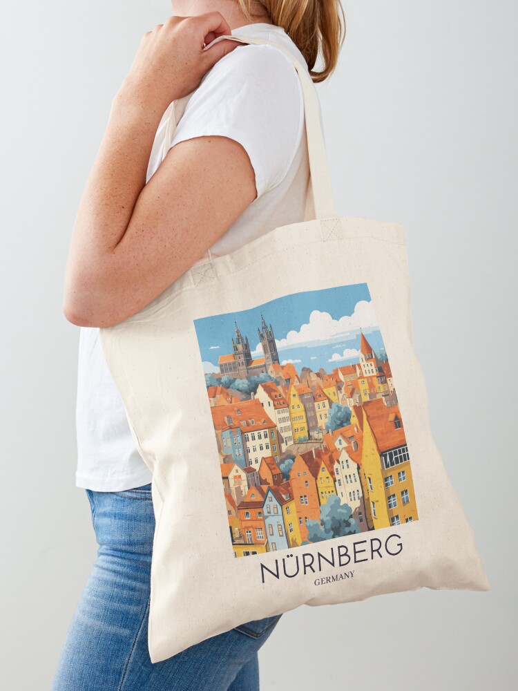 Women Bags Germany - Een pop-art reisprint van Nürnberg -
