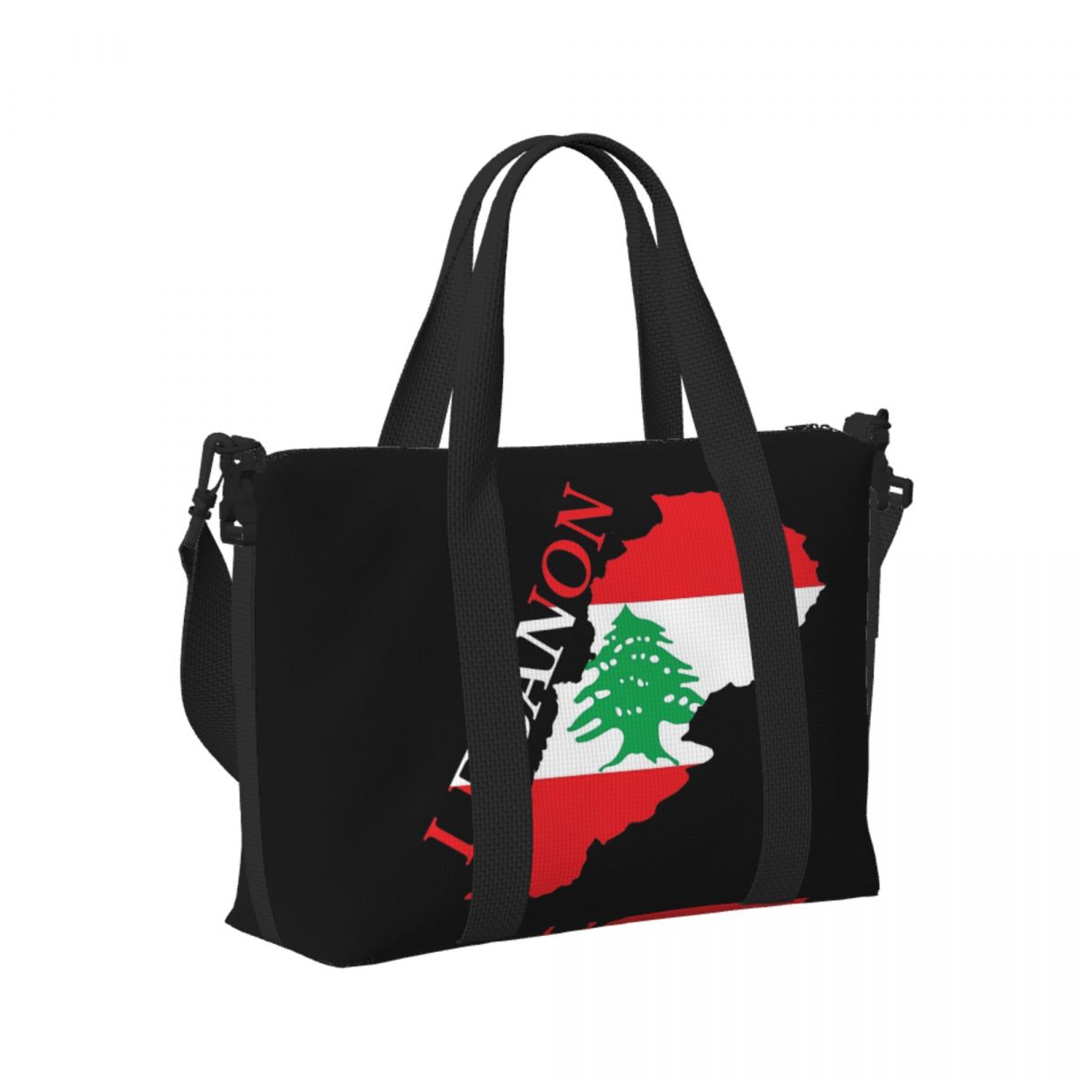 Women Bags Lebanon - Aangepaste Libanon vlag kaart strand reistas
