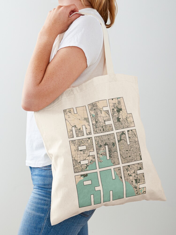 Women Bags In Australia - Melbourne stadsplattegrond van Australië - Vintage