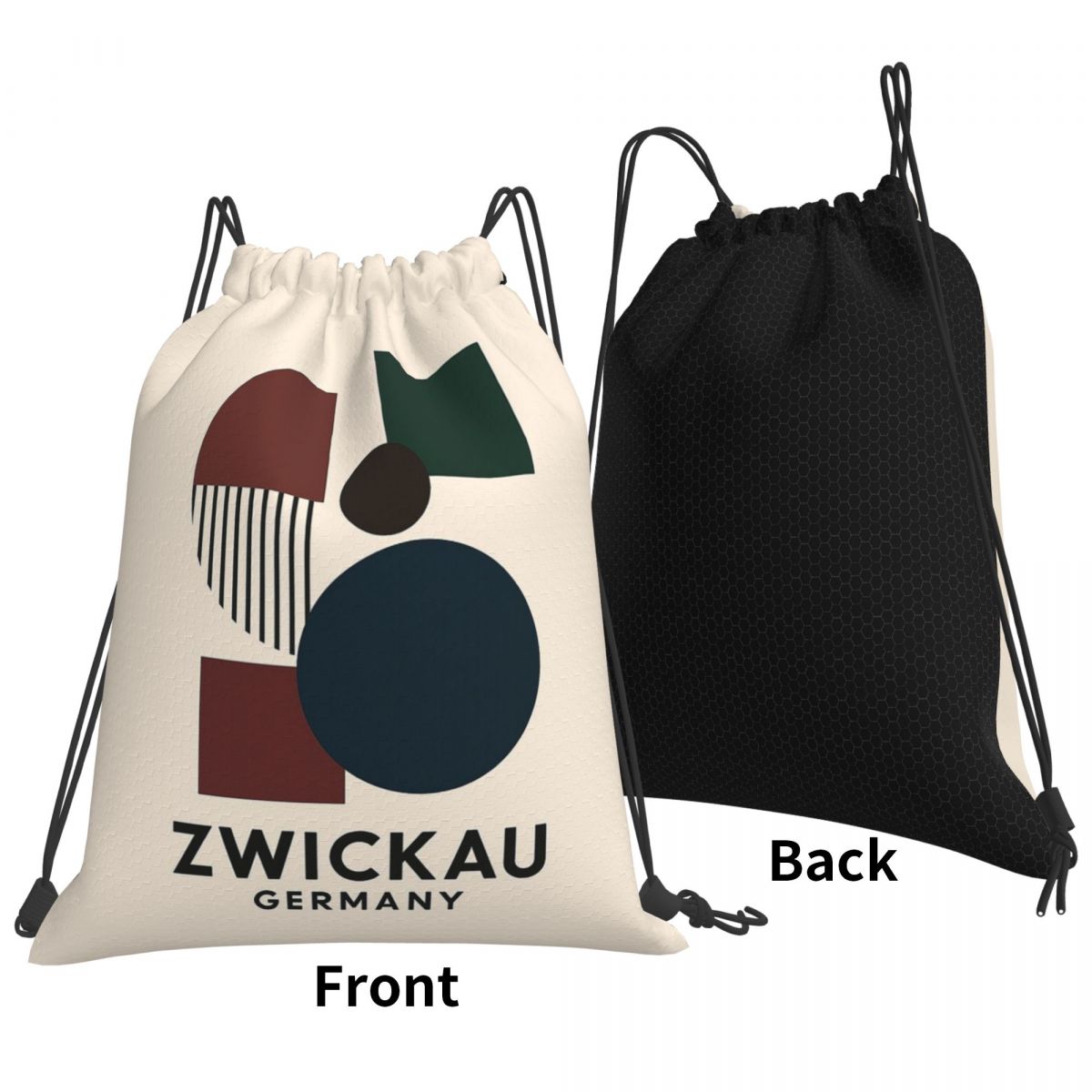 Women Bags Germany - Zwickau Duitsland Bauhaus Geometrische rugzakken Draagbare