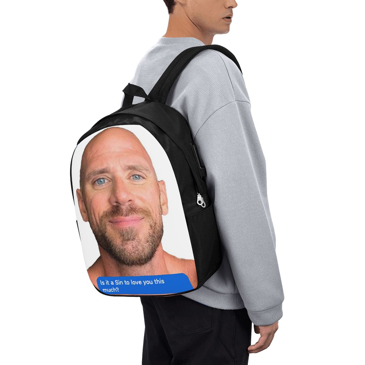 Women Bags Laptop - Johnny Sins Flirty Text Bubble Rugzak