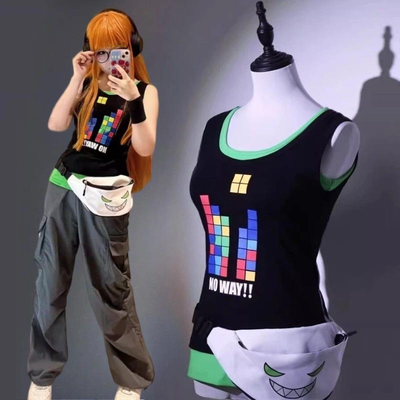 Women Bags For Party - Anime Sakura Futaba Cosplay Kostuum Mouwloos