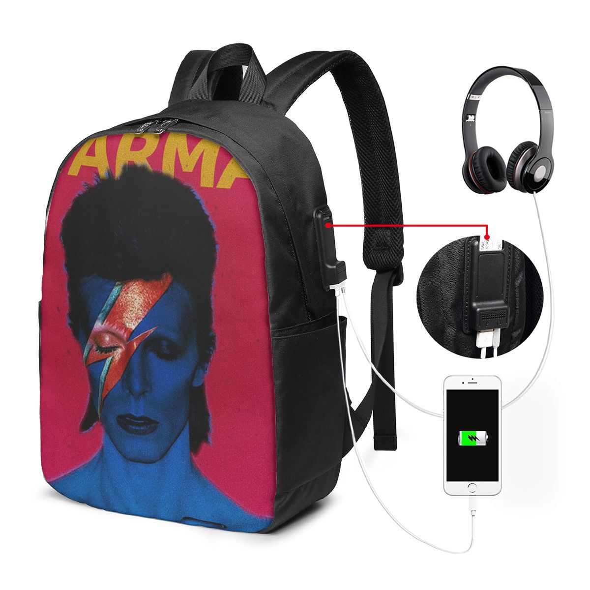 Women Bags Laptop - Davids Bowied Rugzak Reisnotebooktas Computer Student