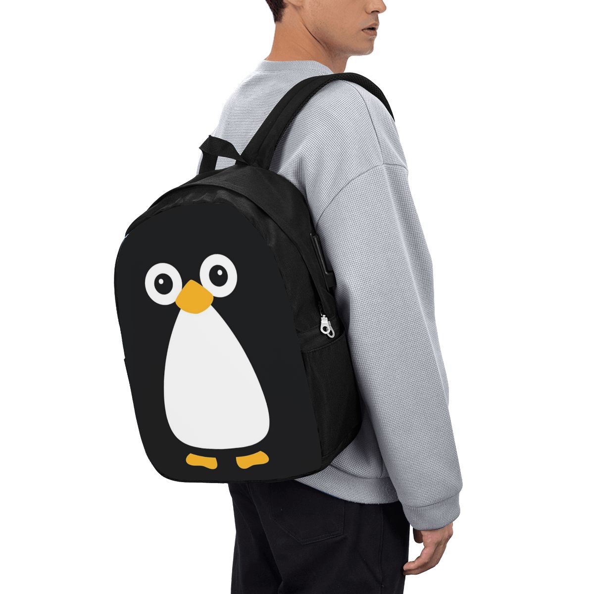 Women Bags Laptop - Leuke Vector Penguin-rugzak Reisnotebooktas Computer Student