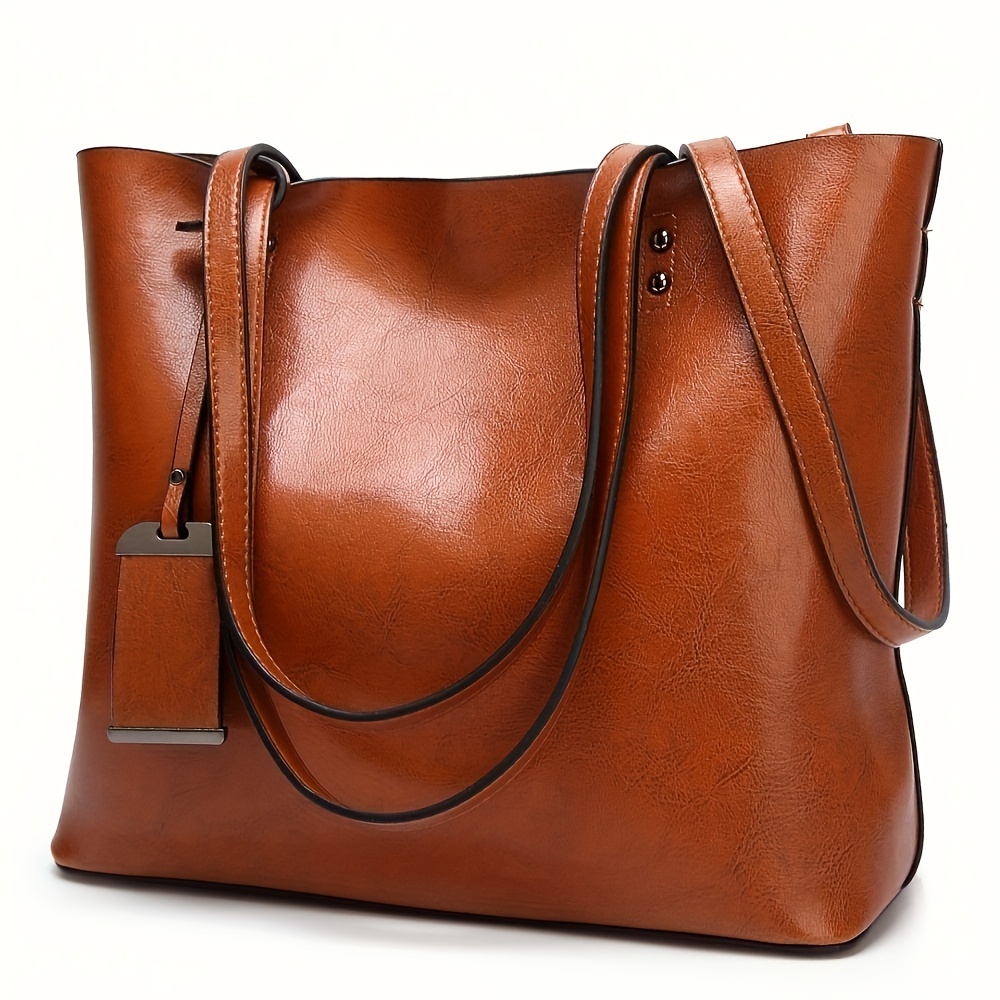 Women Bags Work - Modieuze Klassieke Retro Lederen Damestas Handtas