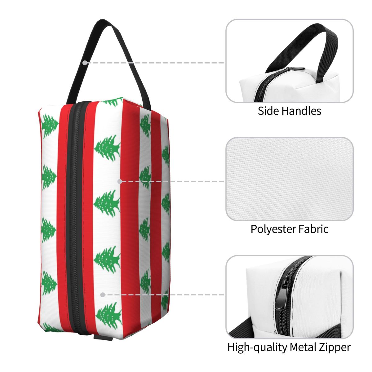 Vlag van Libanon Make-uptas Co - Women Bags Lebanon recensie en prijs