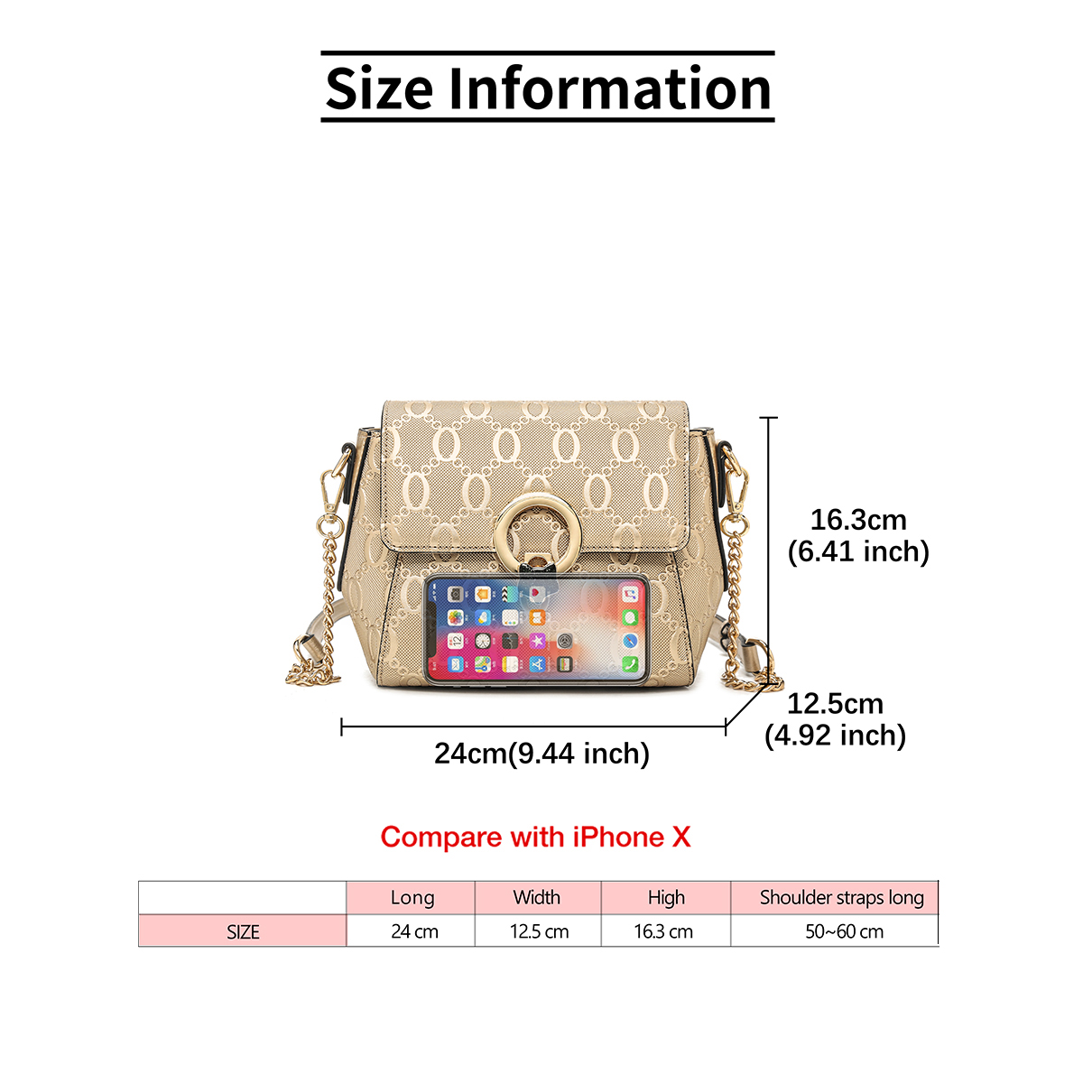FOXER Luxe Merk vrouwen Schoud - Women Bags Golden recensie en prijs