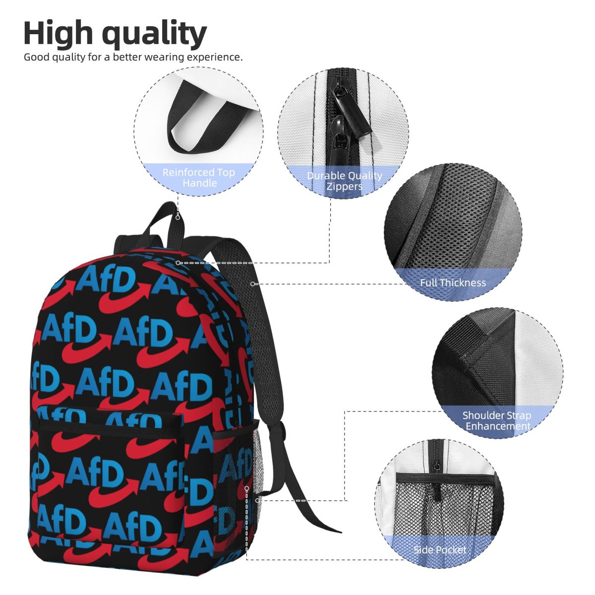 Duitsland AFD Alternatieve rug - Women Bags Germany recensie en prijs