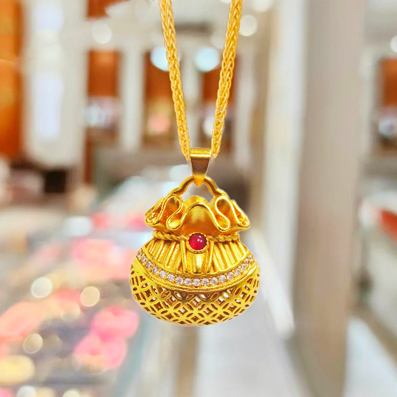 AU999 24K puur gouden geluksta - Women Bags Gold recensie en prijs