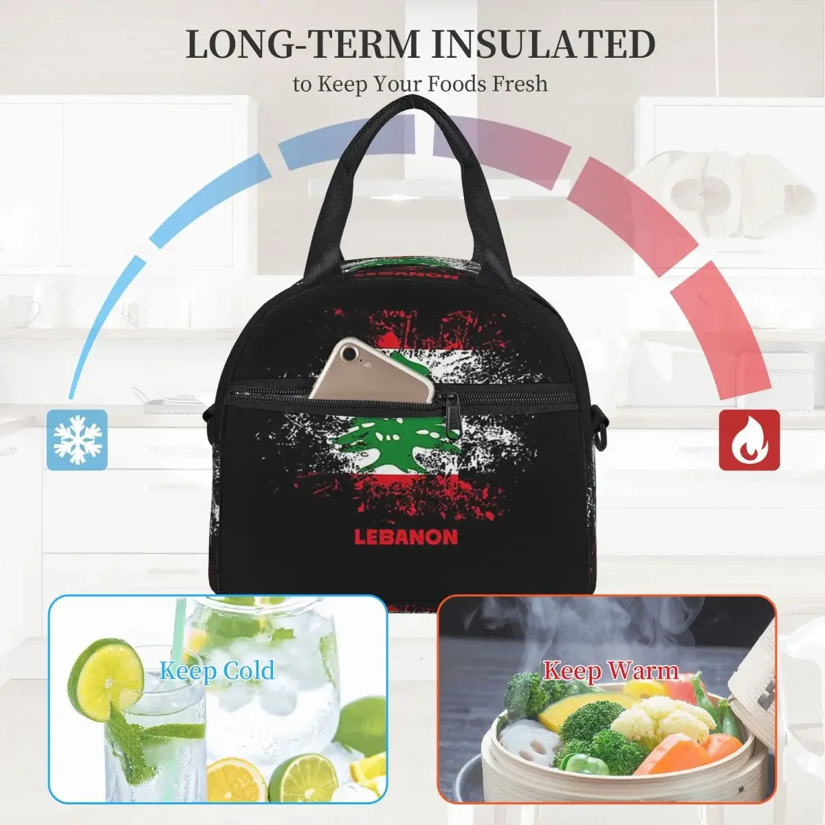 Libanon aquarel Libanon vlag L - Women Bags Lebanon recensie en prijs