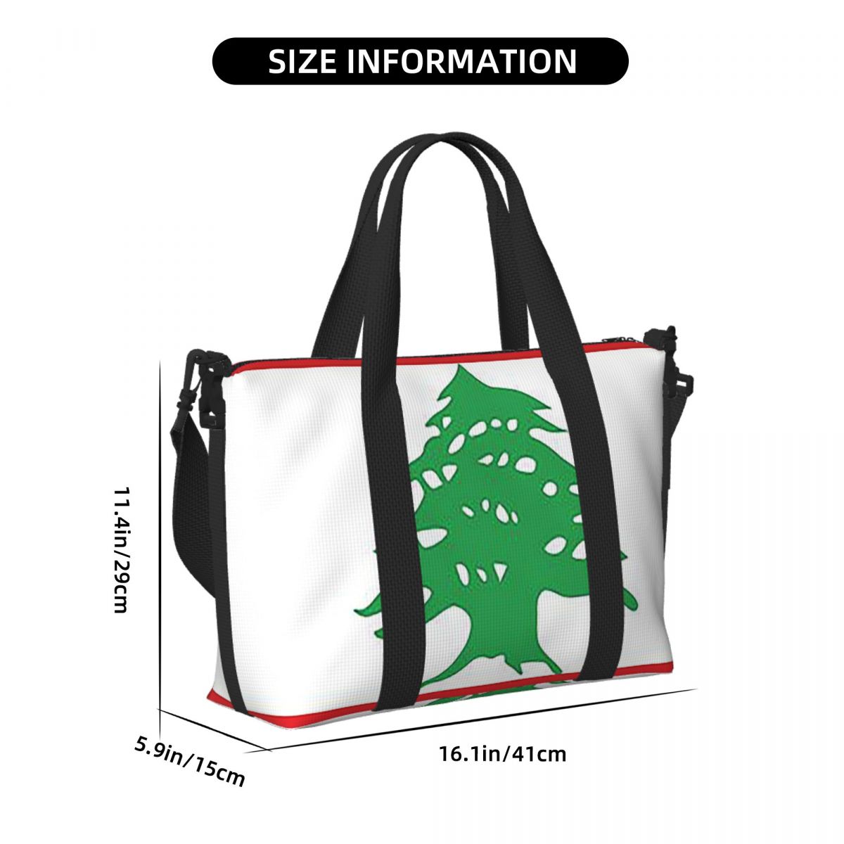 Aangepaste vlag van Libanon st - Women Bags Lebanon recensie en prijs