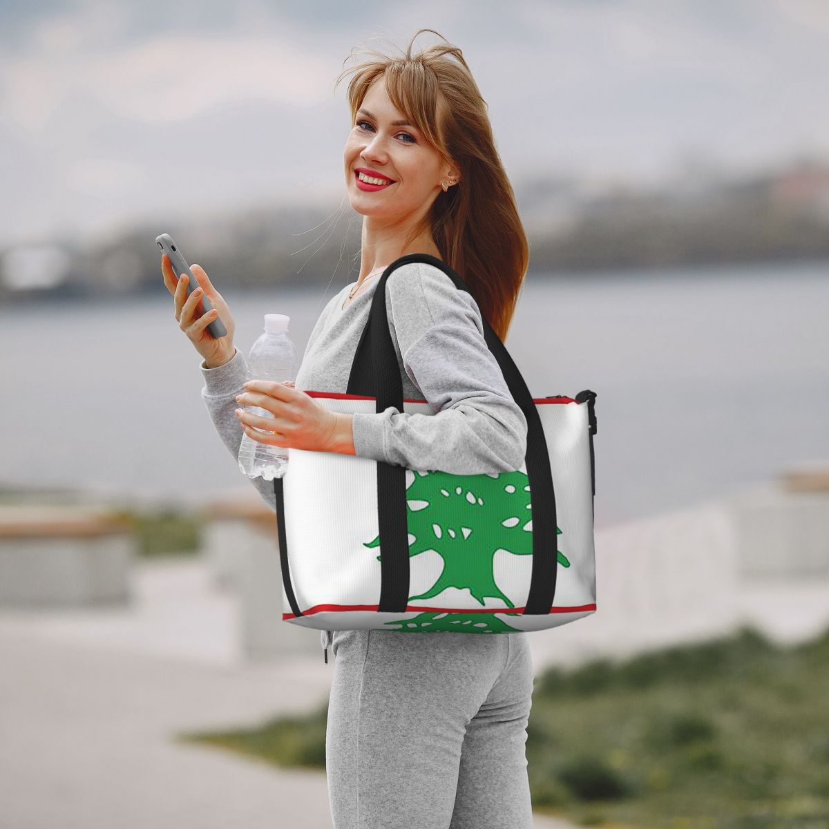 Aangepaste vlag van Libanon st - Women Bags Lebanon recensie en prijs