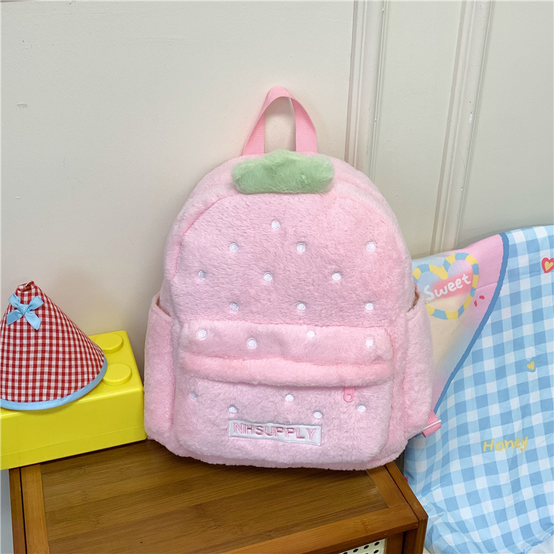 Pluche Aardbei Klassieke Effen - Women Bags Sale recensie en prijs