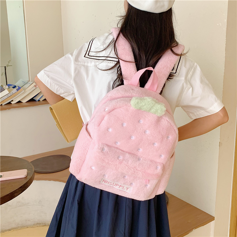 Pluche Aardbei Klassieke Effen - Women Bags Sale recensie en prijs