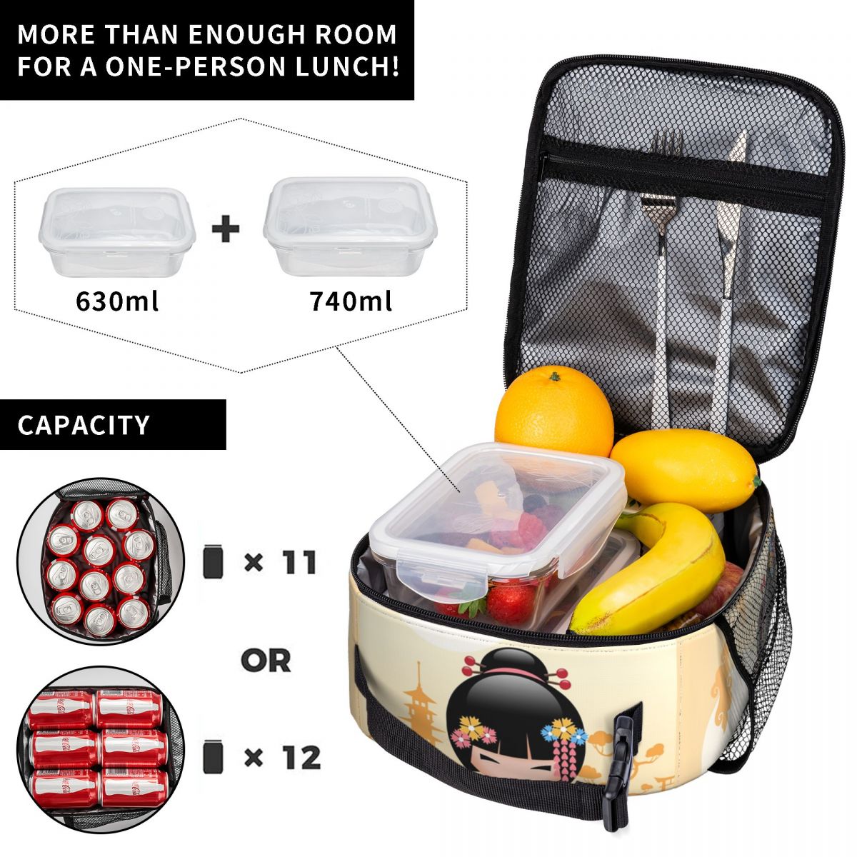 Japanse Maiko Kokeshi Pop Geïs - Women Bags Vector recensie en prijs