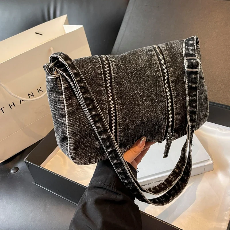 Stevige denim veelzijdige scho - Women'S Bags New Look recensie en prijs