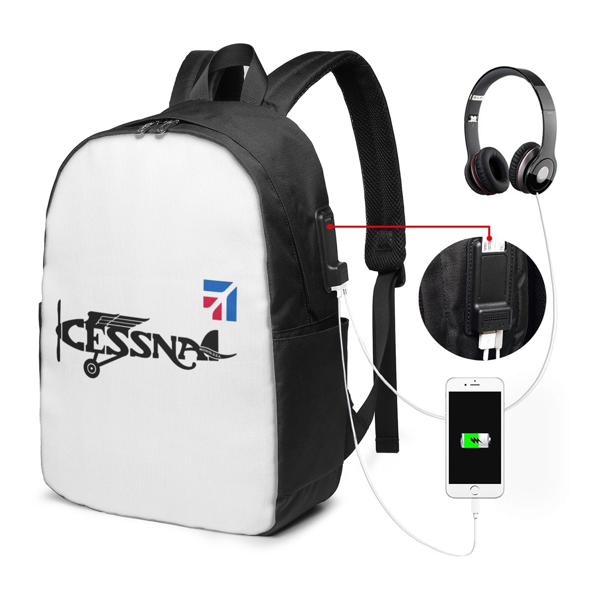 Cessna Logo Rugzak Reisnoteboo - Women Bags Laptop recensie en prijs