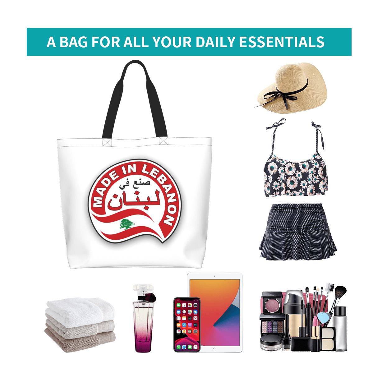 Libanon aquarel Libanon vlag L - Women Bags Lebanon recensie en prijs