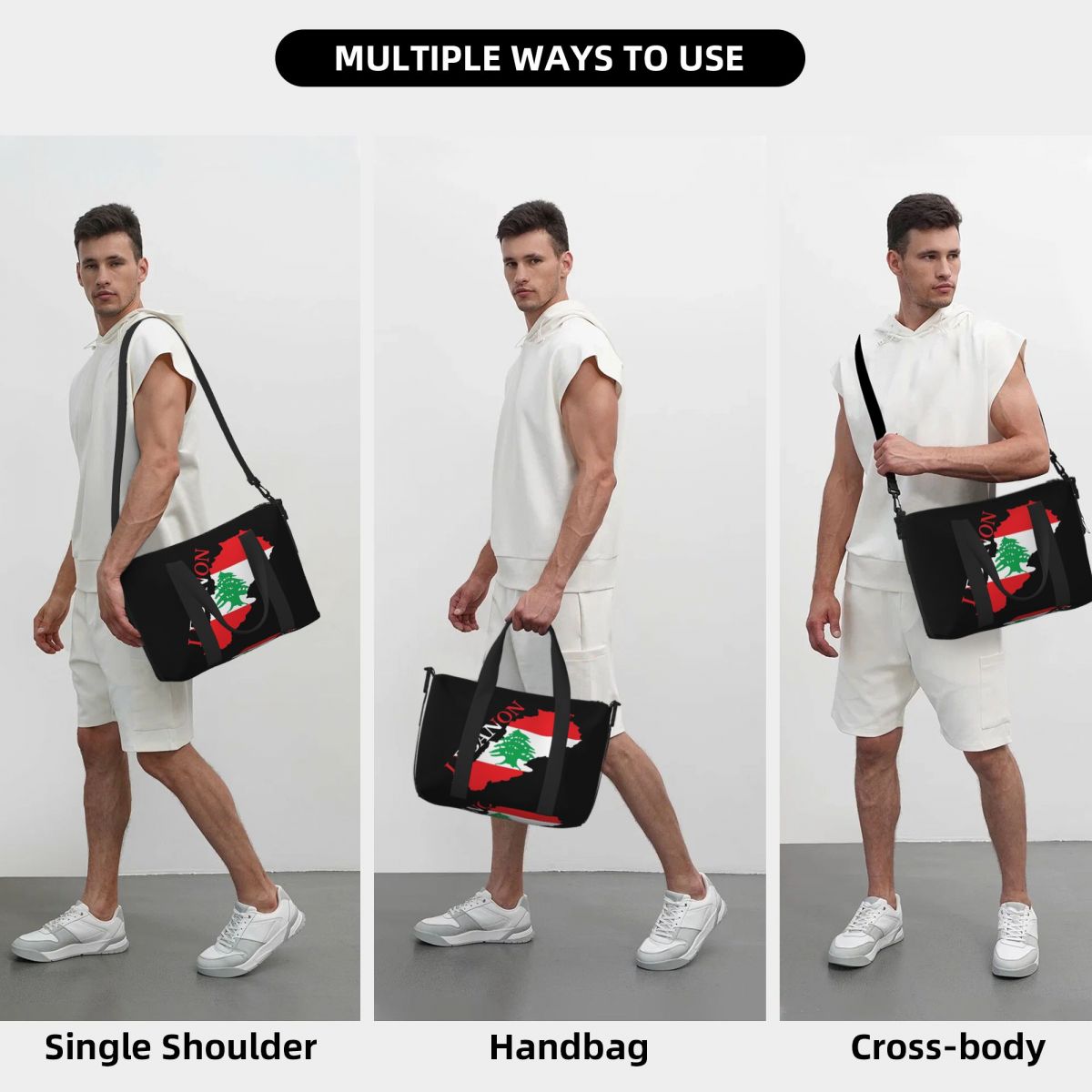 Aangepaste Libanon vlag kaart  - Women Bags Lebanon recensie en prijs