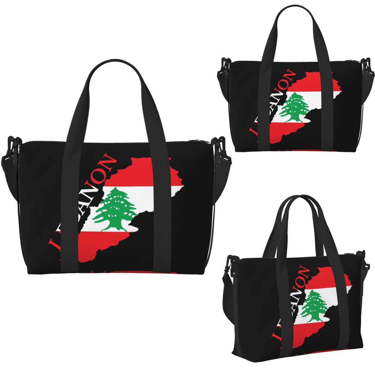 Aangepaste Libanon vlag kaart  - Women Bags Lebanon recensie en prijs