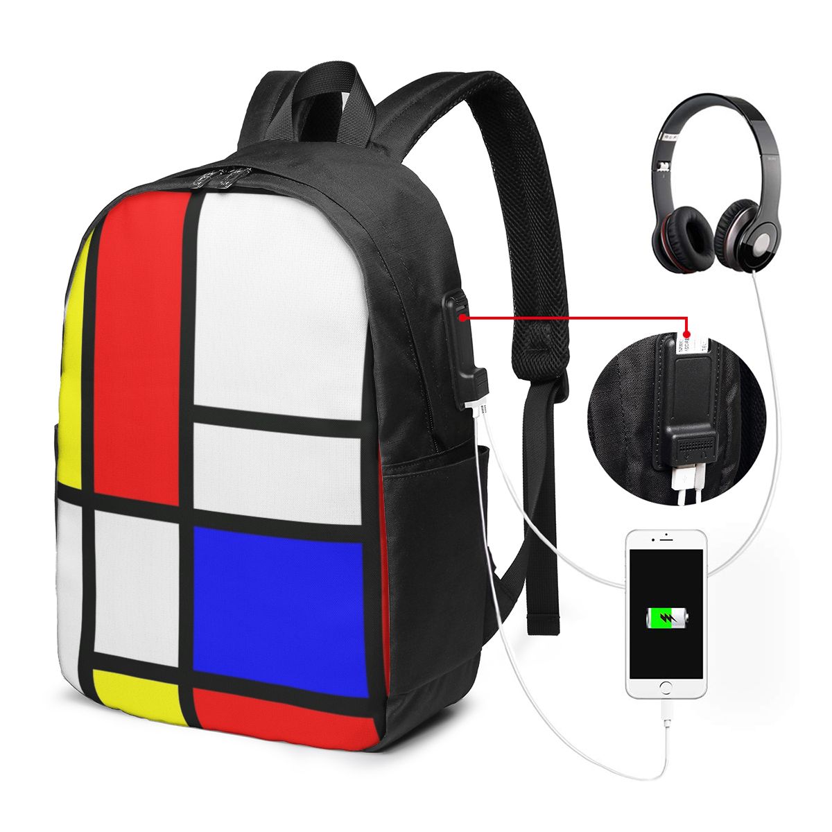 Piet Mondriaan Compositie Rugz - Women Bags Laptop recensie en prijs