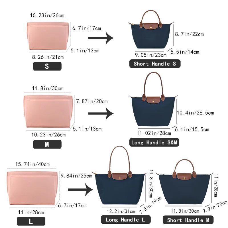 Vilt inlay tas geschikt voor L - Women'S Bags Longchamp recensie en prijs
