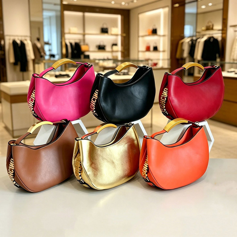 Halvemaanvormige dames handtas - Women Bags Golden recensie en prijs