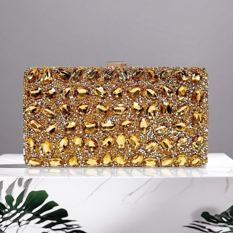 Gouden metalen handvat mode da - Women Bags Gold recensie en prijs