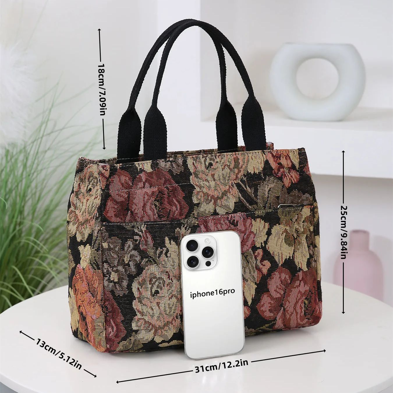 Dameshandtas met bloemenprint, - Women Bags Offers recensie en prijs