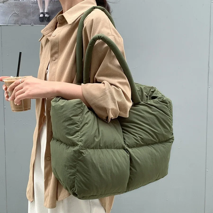 Katoenen Gewatteerde Tote Grot - Women Bags Low Price recensie en prijs