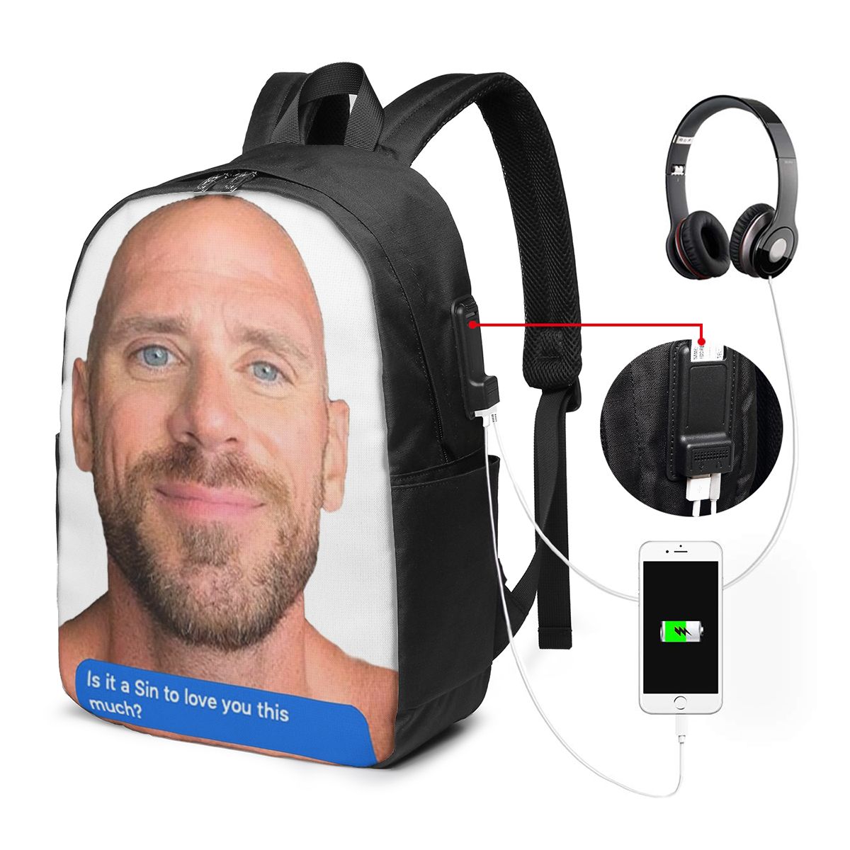 Johnny Sins Flirty Text Bubble - Women Bags Laptop recensie en prijs