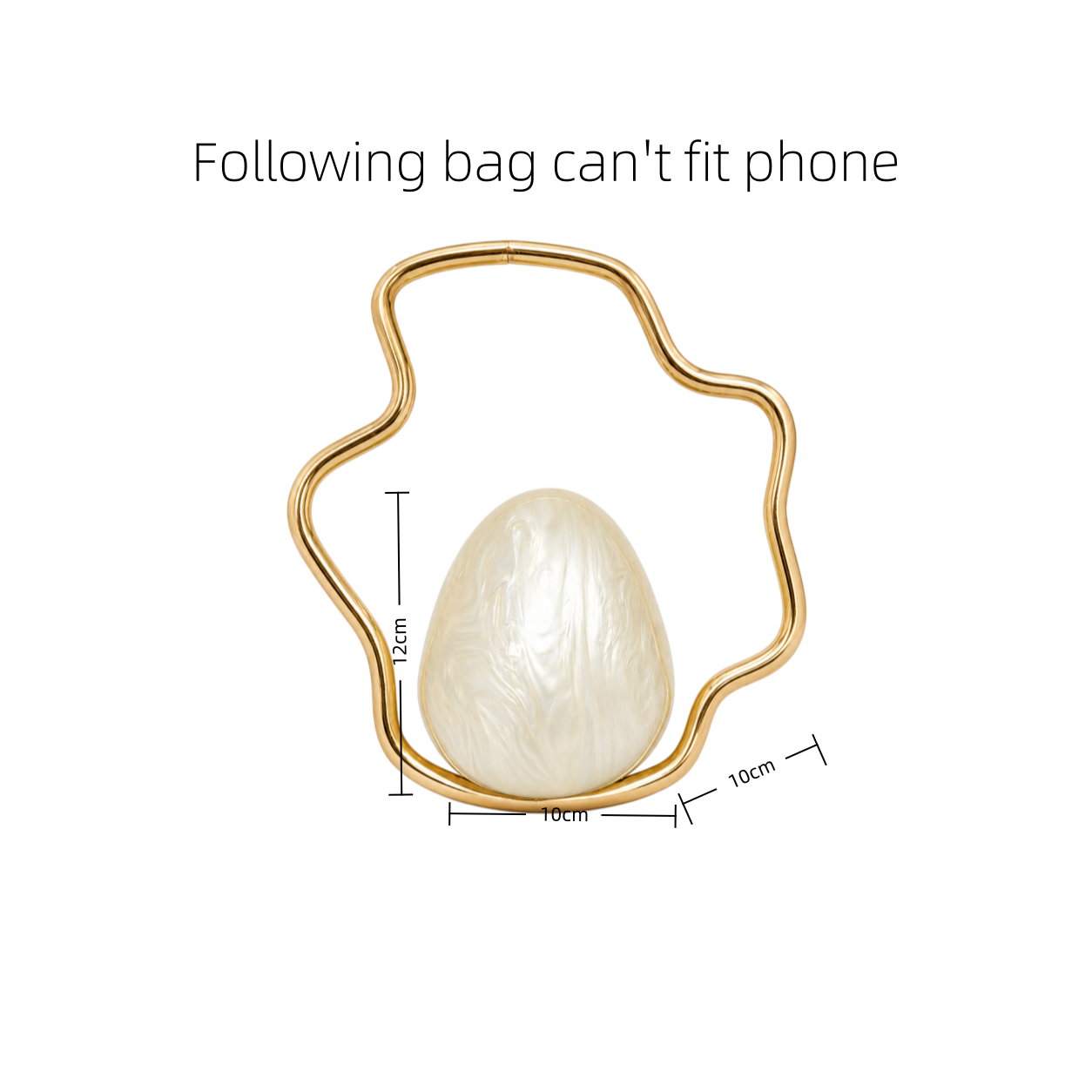 Dames mini acryl eiervormige t - Women Bags Gold recensie en prijs