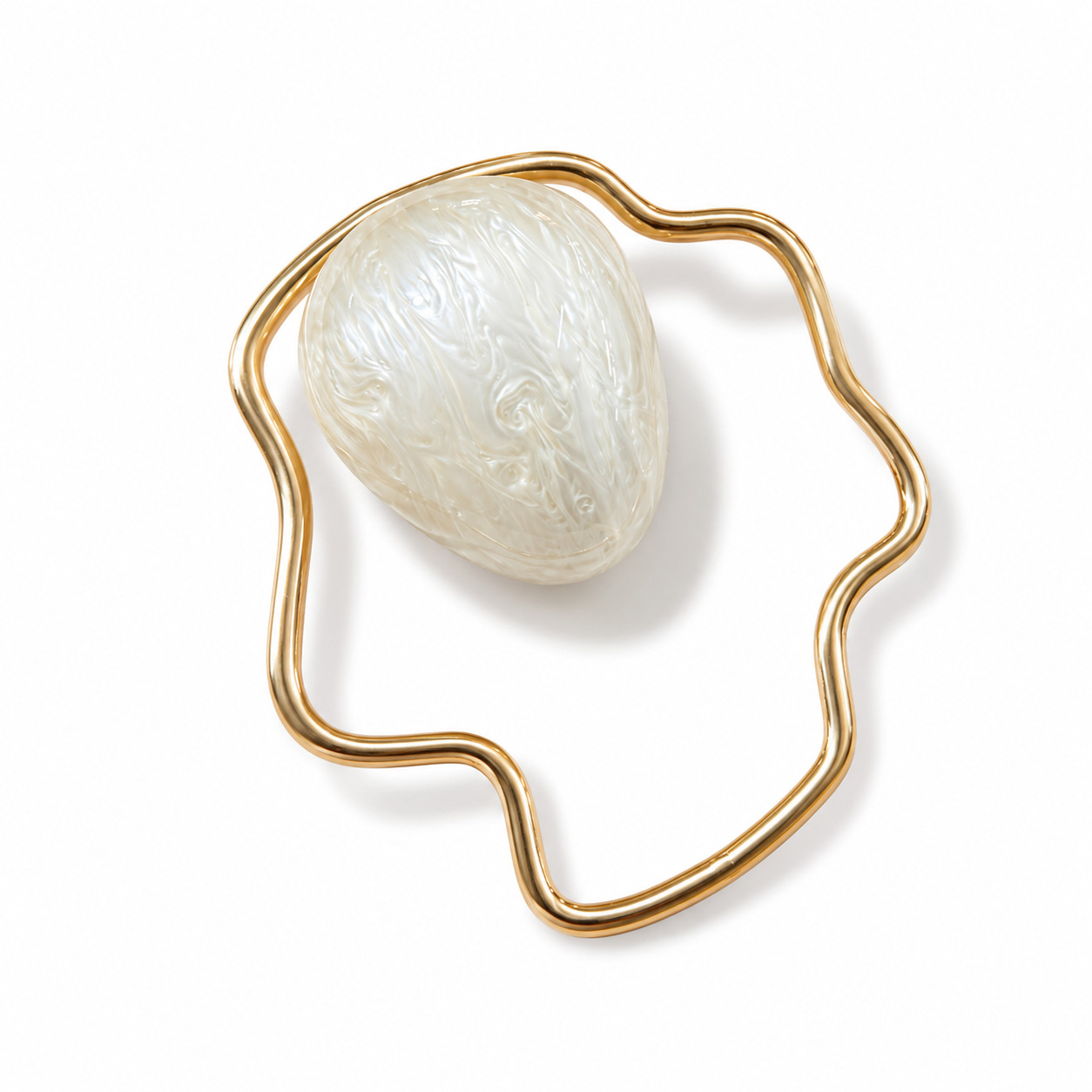 Dames mini acryl eiervormige t - Women Bags Gold recensie en prijs
