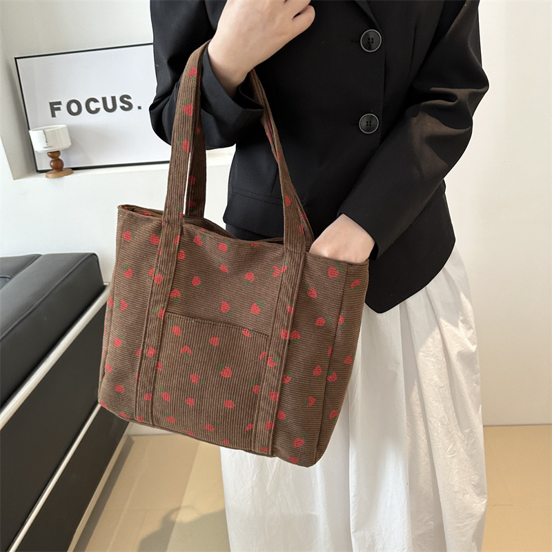 Corduroy handtas Aardbeien Str - Women Bags Guess recensie en prijs