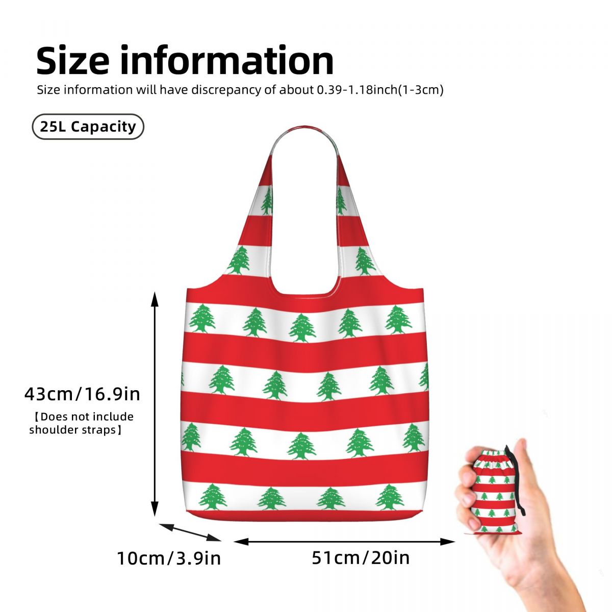 Vlag van Libanon Boodschappent - Women Bags Lebanon recensie en prijs