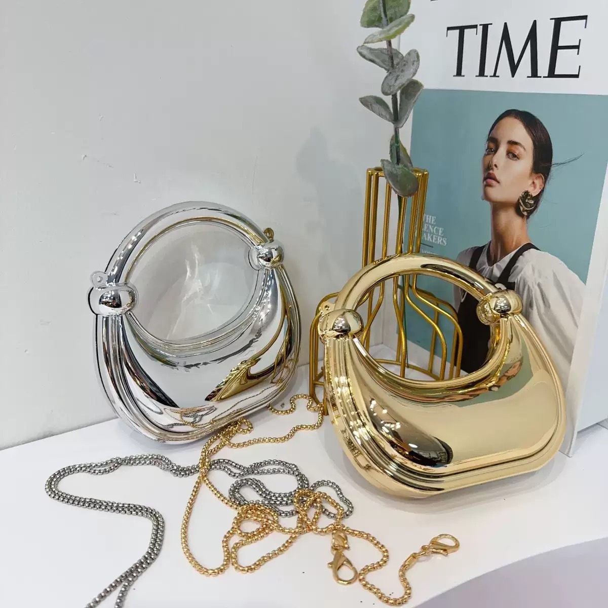 Mini gouden avondtasje portemo - Women Bags Golden recensie en prijs