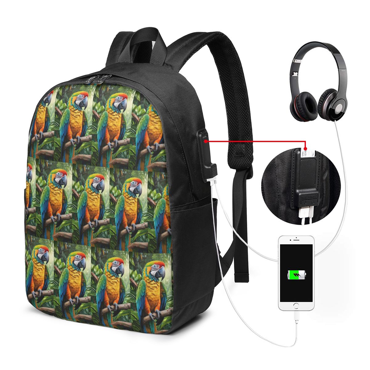 Leuke Macaw Parrots Rugzak Rei - Women Bags Laptop recensie en prijs